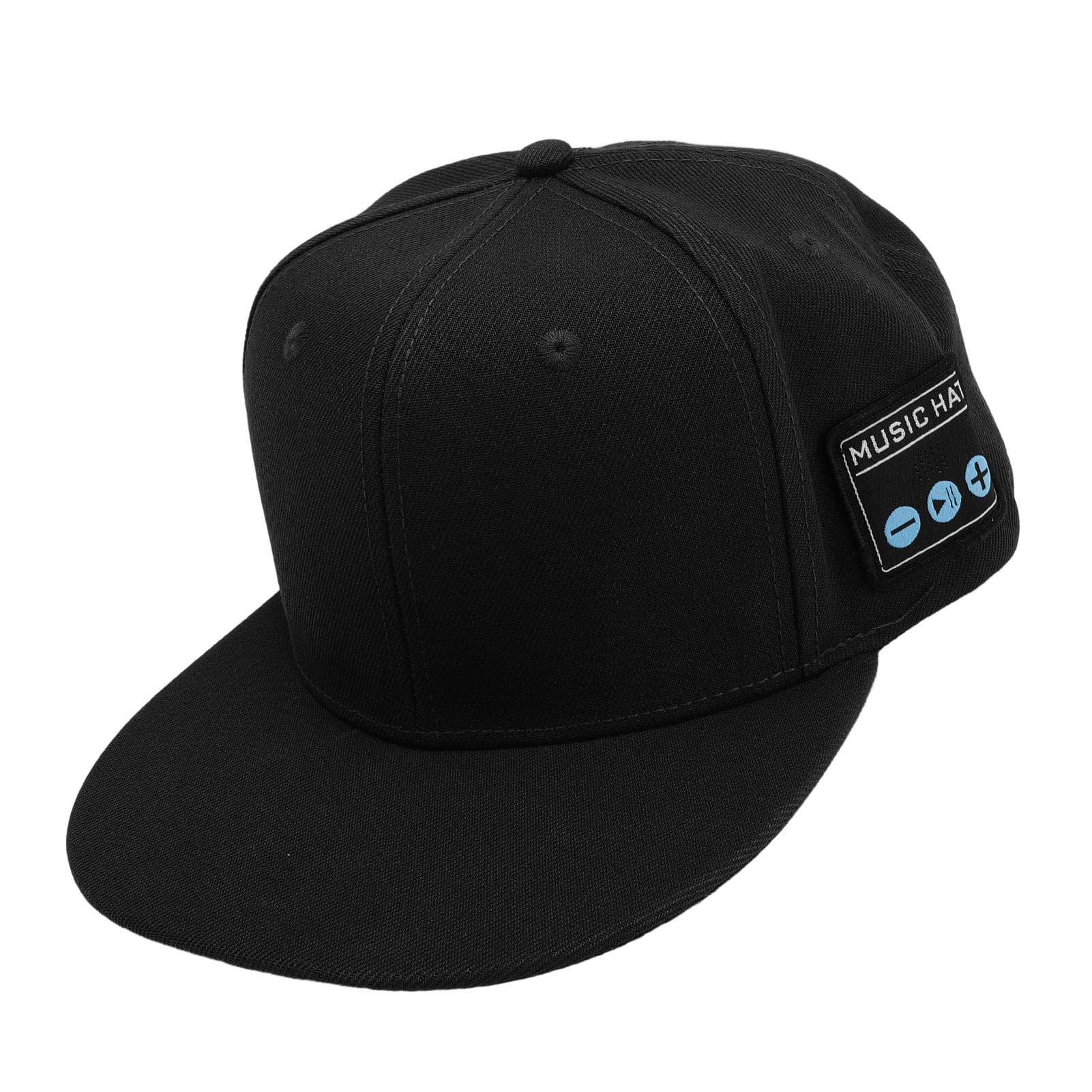 Wireless Music Cap Binaural Stereo Sound Rechargeable Speaker Bluetooth Hat for Exercise Gray White black