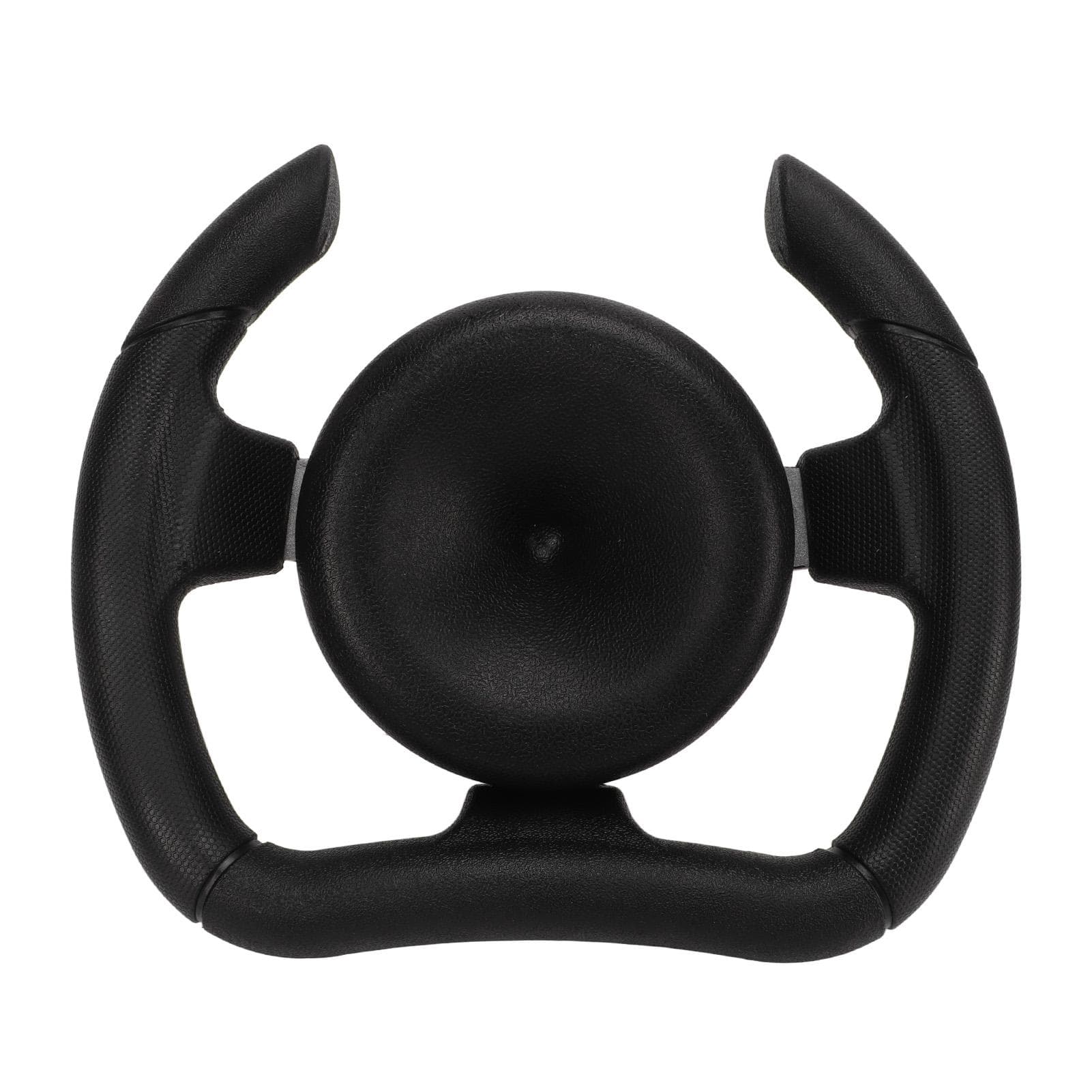 277mm Racing Steering Wheel with 135mm Adapter Black PU Universal Replacement Part for Sport Kart