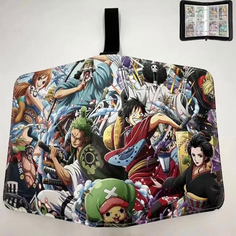 2x2 900pcs Cards holder Anime Luffy ACE Zoro Game Binder Card Holder Zipper Album Book Capacity R SR TGR GP Collectibles Folder Kids A
