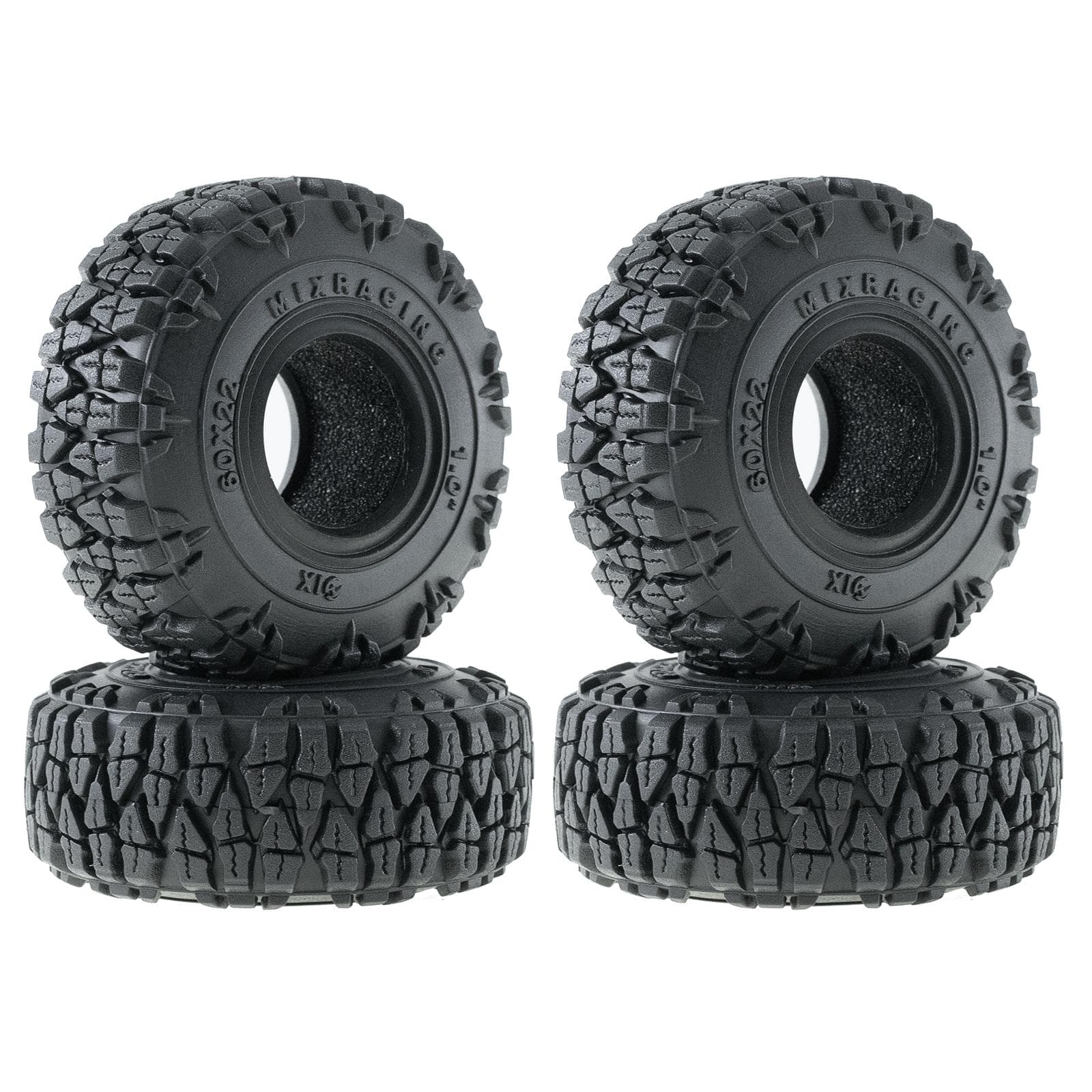 Rubber Tires Remote Control Car Tires 4PCS 1.0inch Replacement for Traxxas TRX4-M Defender Bronco type 2