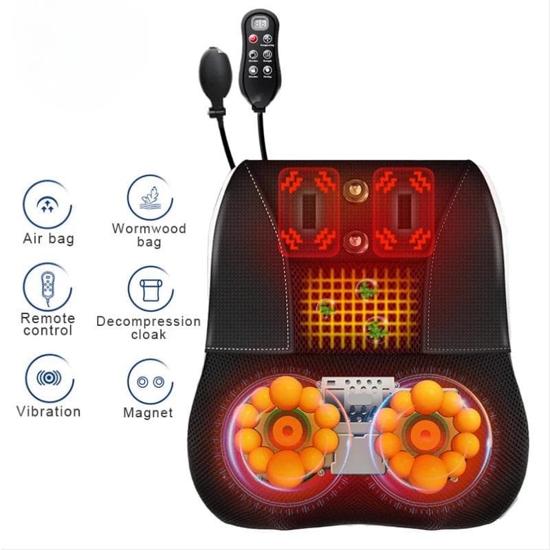 Cervical Massage Pillow, Waist Neck and Shoulder, Electric Massage Pillow, Hot Compress, Intelligent Multi-functional Lumbar Massager Wholesale Top allocation