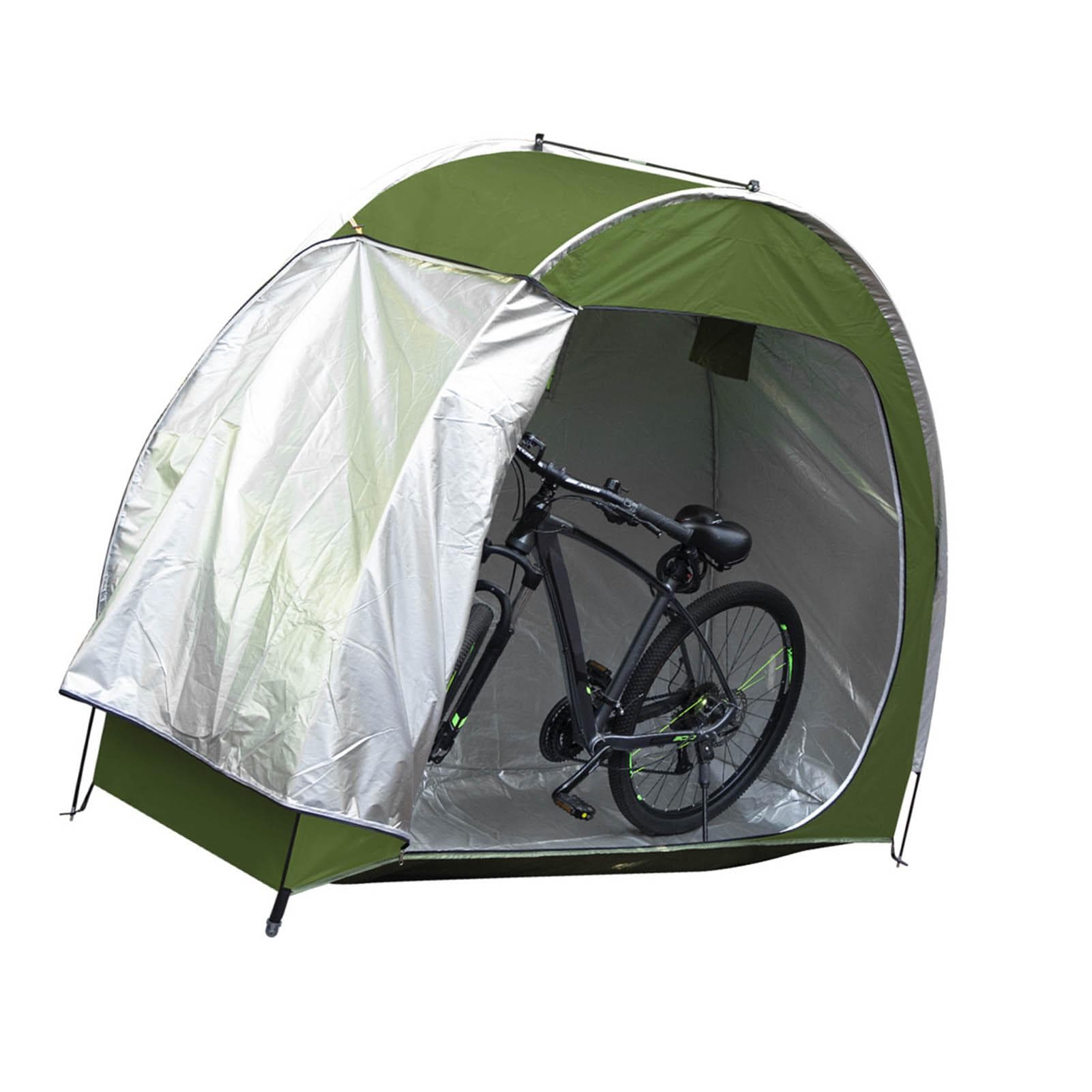 Bike Tent Oxford Fabric 8mm Fibre Glass Pole Waterproof Easily Detachable Bike Storage Tent for