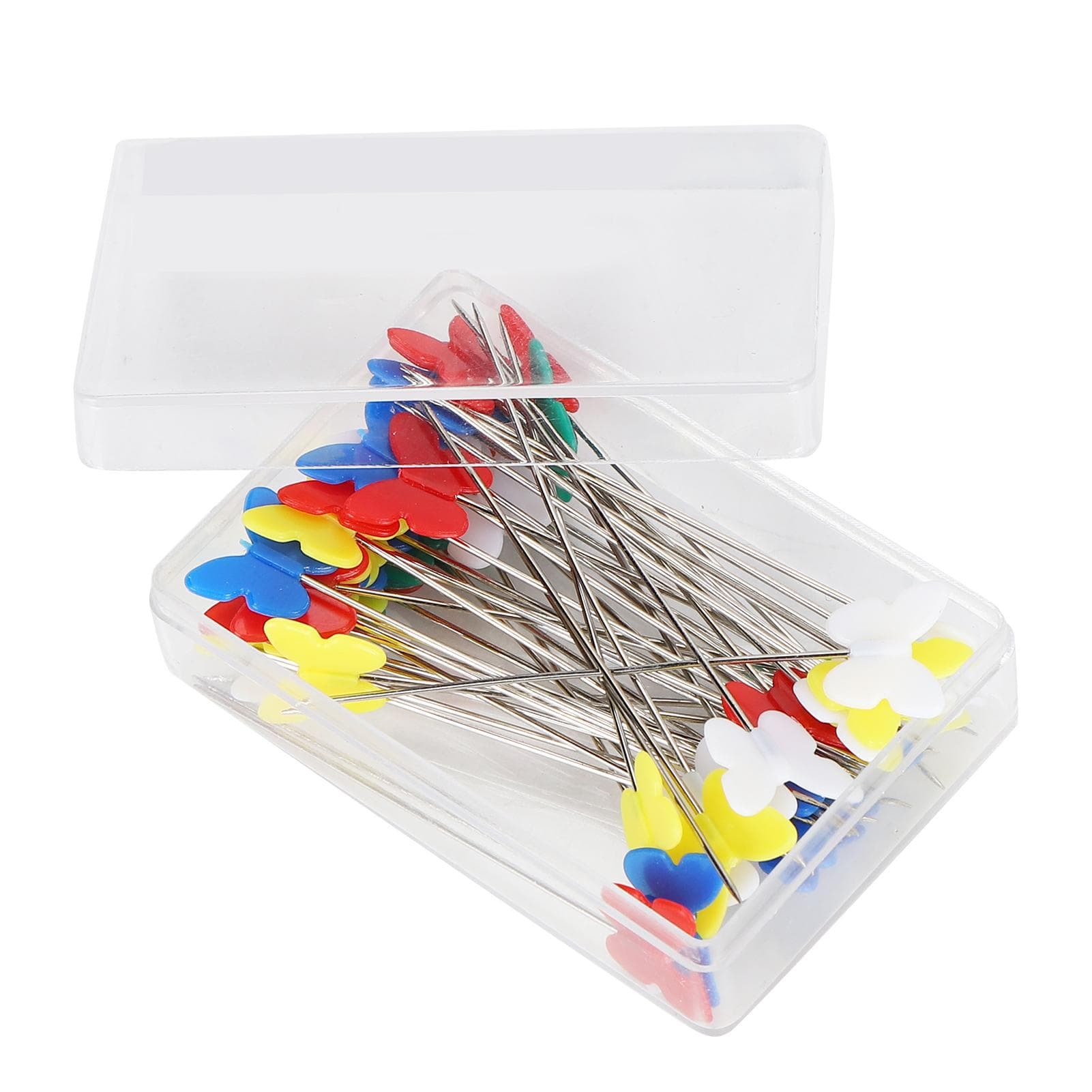 50Pcs Sewing Straight Pins Colorful Patchworks Quilting Pins Tool for DIY CraftingFor Butterfly