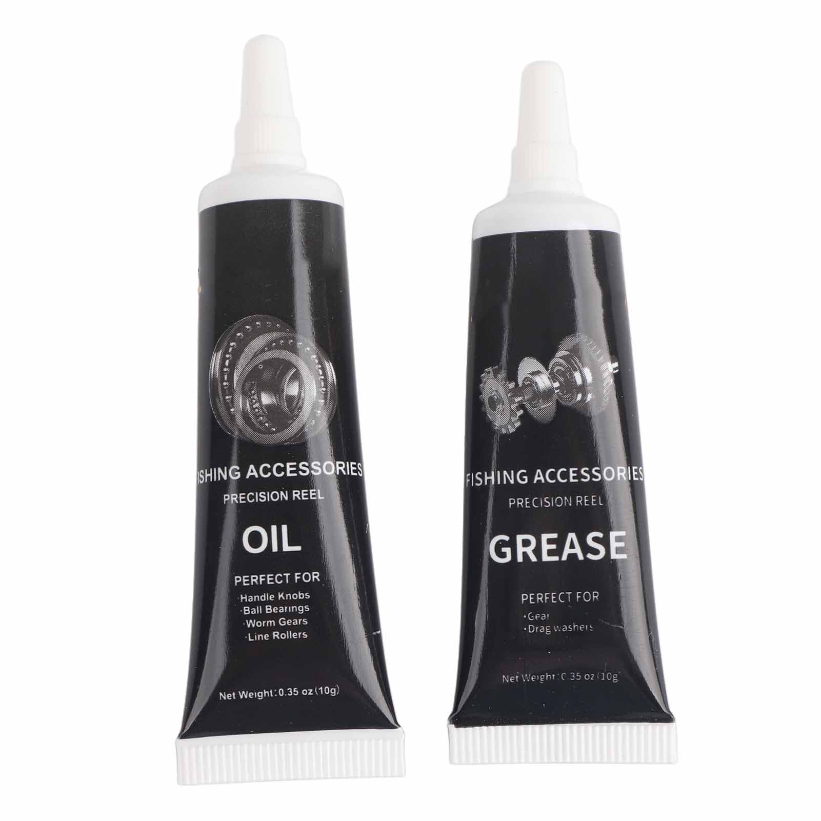 Fishing Reel Maintenance Tools Kit Lubricant Oil Grease Set black