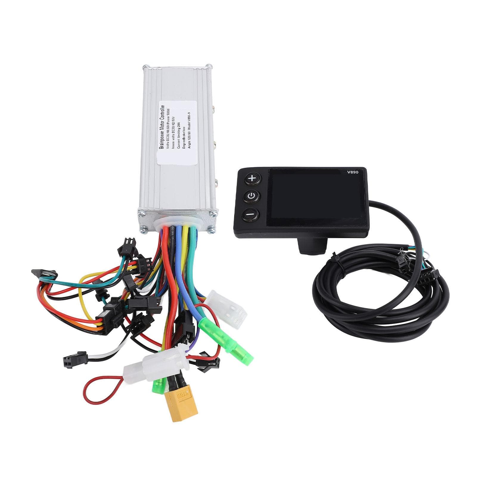 36V 48V 60V 500W 28A 9 Tube Bike Brushless Controller V890 Electric Bike LCD Display Meter for