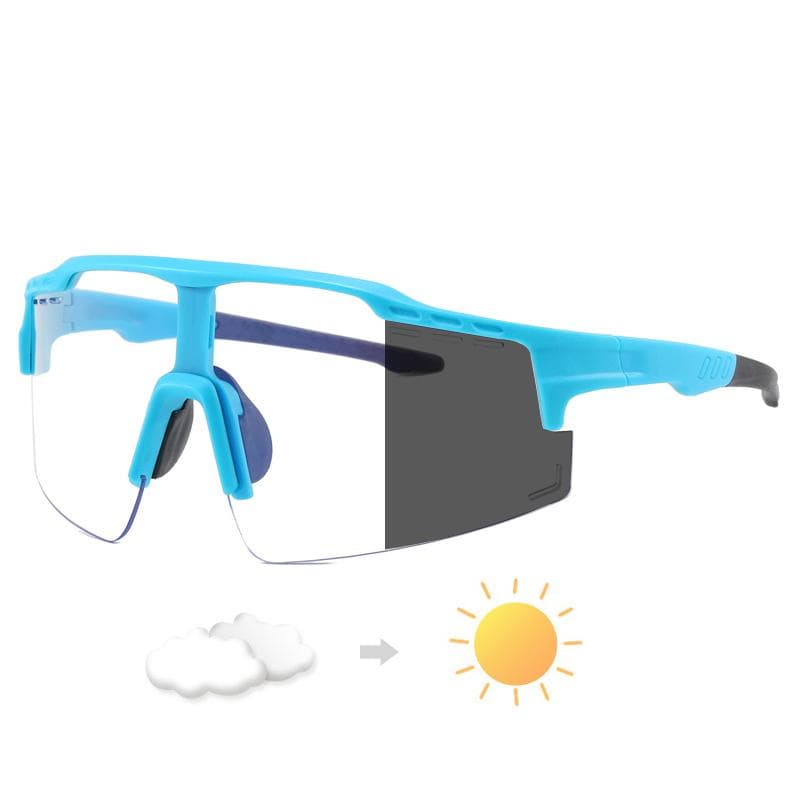 UV400 Cycling Glasses Color Change Sunglasses for Men Women Sports Eyewear Bicycle Goggles Wrap Around Shades show as picture