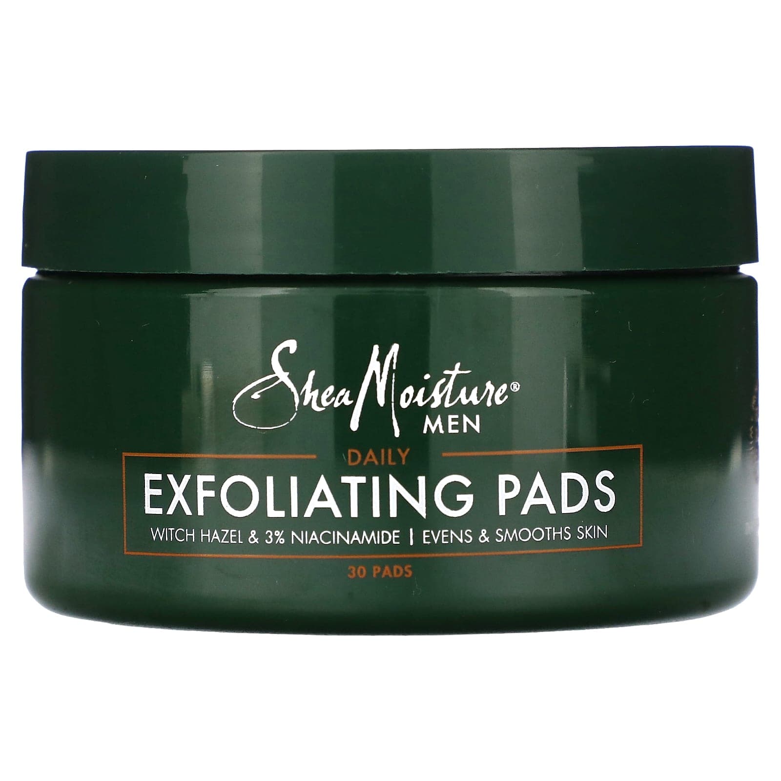 SheaMoisture, men, daily exfoliation pads, 30 sheets