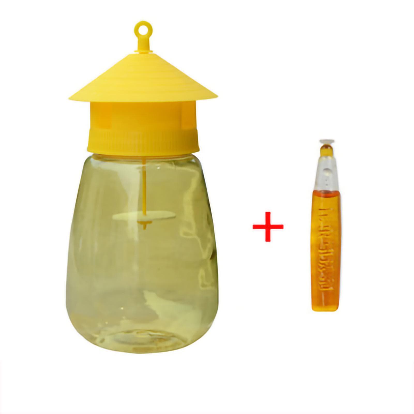 Lure Fly Catcher Plastic Effective Kitchen Gnats Trap with Reusable Bottle for Guava Tomato