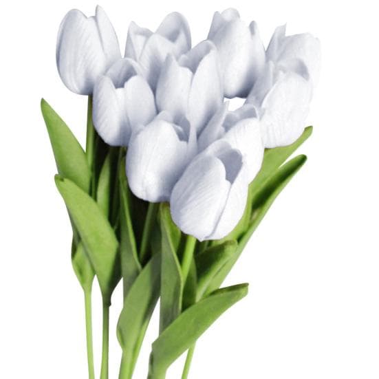 Blooming Bouquet 10Pcs/Set Faux Tulip Flowers Gift Photograph Prop Homen Decor pink