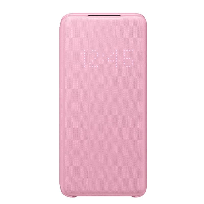 Original LED Smart View Flip Phone Case For Samsung Galaxy S20 S20+ S20 Ultra 5G LED Wallet Cover For Galaxy S20 Plus pink
