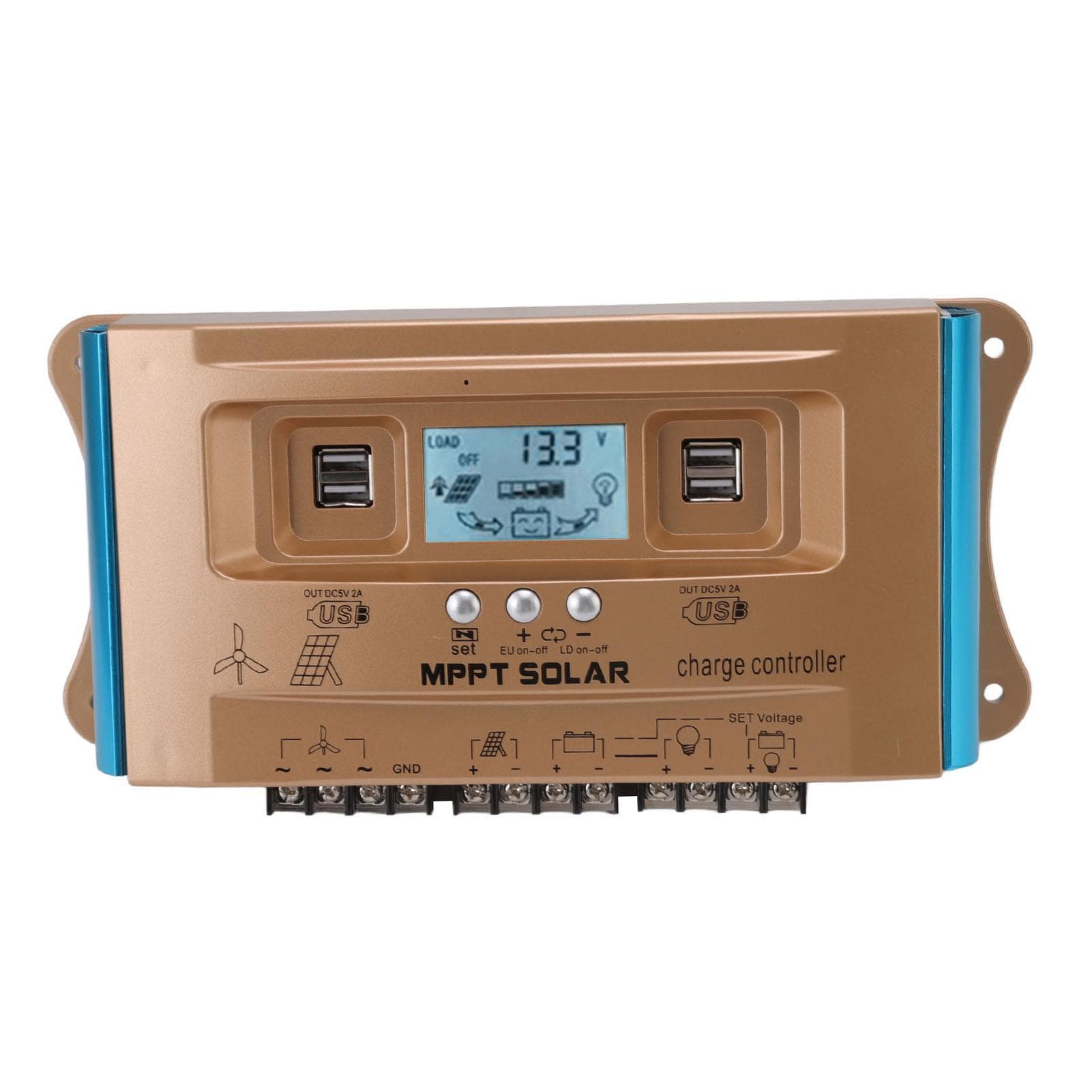 12V 24V 36V 48V 60V Wind Power Solar Controller MPPT Wind Solar Complementary Street Light Charge 30A 10A 360W
