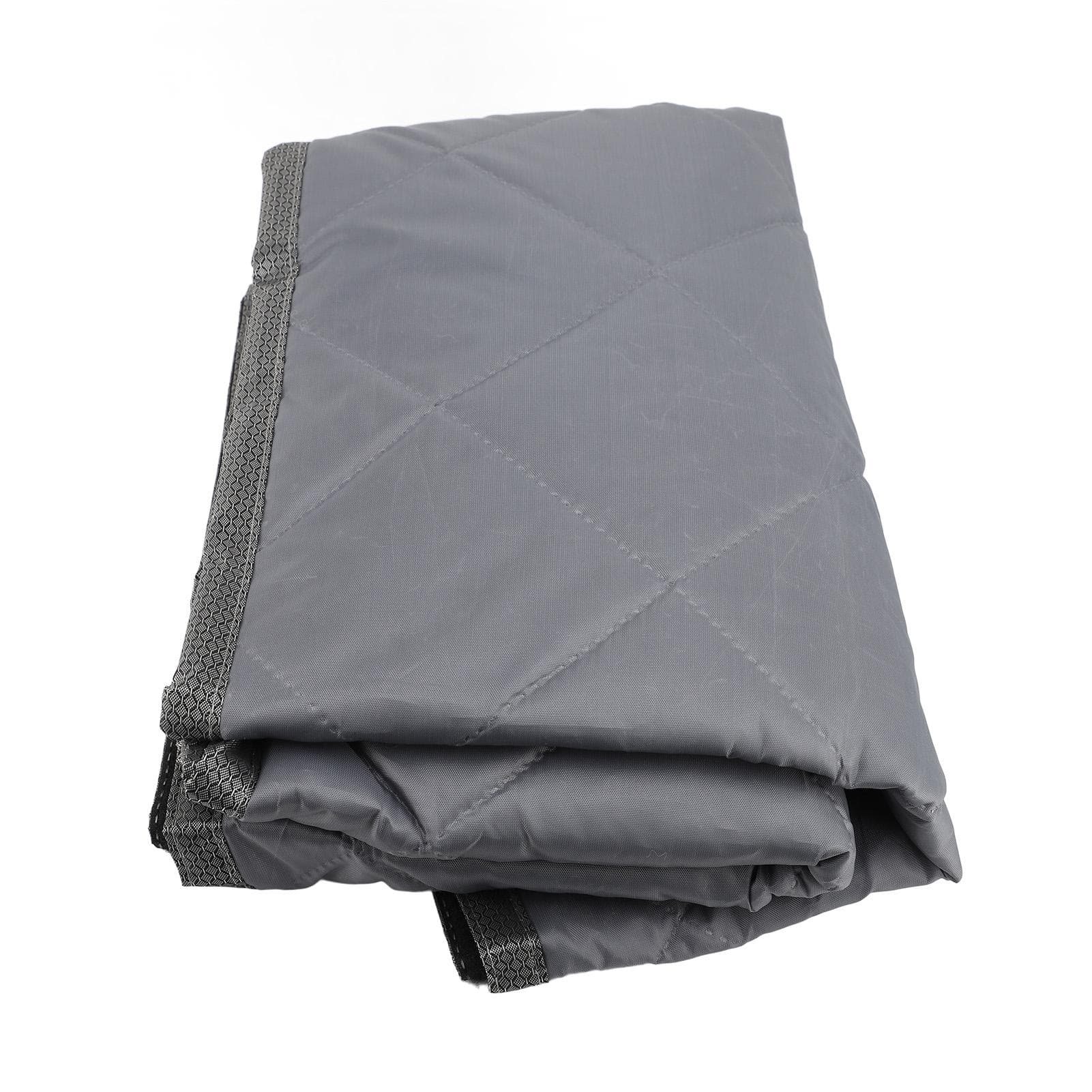 Thermal Insulated Door Curtain Thickened Oxford Cloth Windproof Soundproof Cold Insulation Doorway 39.4 X 82.7in gray