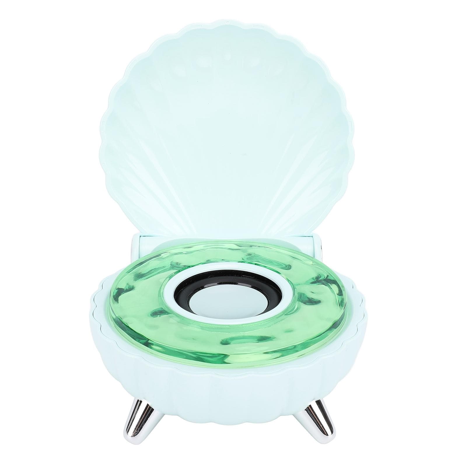 Bluetooth Speaker Unique Seashell Shape Stereo Speaker with Colorful Night Light 1200mah for