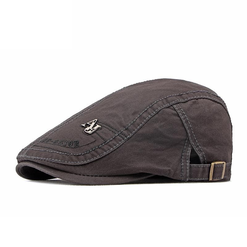 Cotton Beret Men's Newsboy Caps for Menspring Summer British Retro Berets Cap Gatsby Painters Hats Driver Ivy Hat Flat Caps 55-60cm dark grey