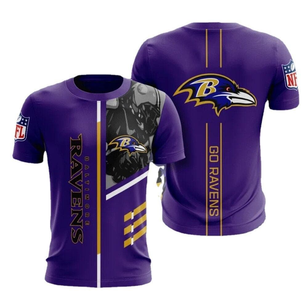 NFL Men's Football Shirt Sports Easy To Dry Short Sleeve 3D Digital Printed Team Needle Eye T-shirt 6XL