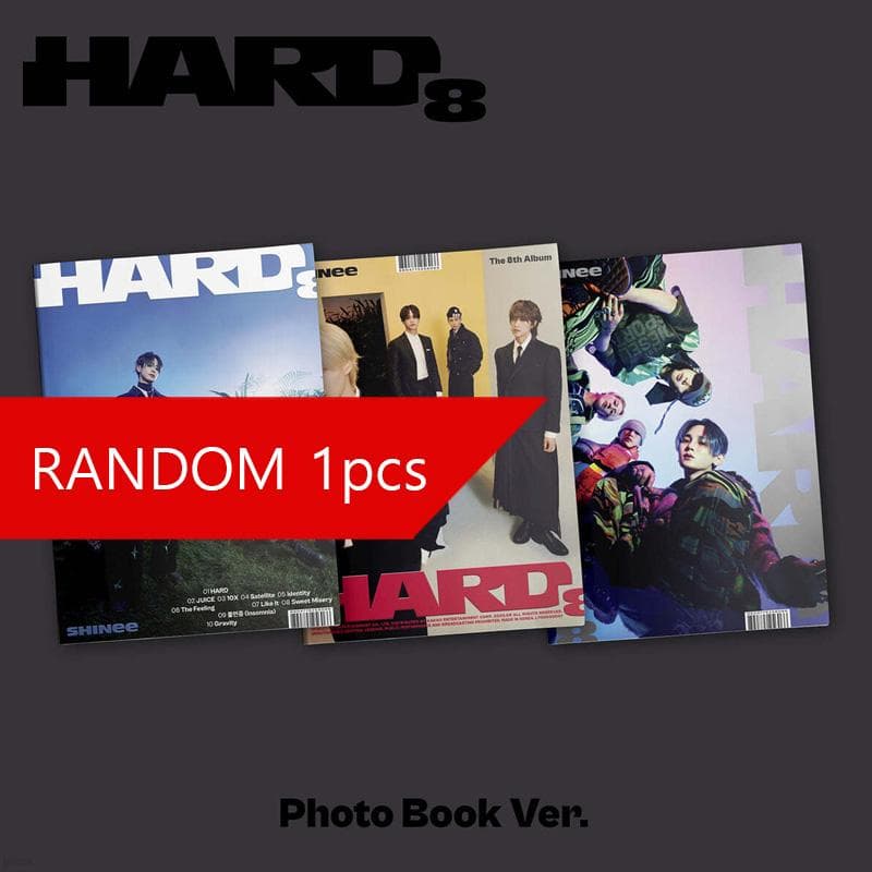 SHINee - 8th Album HARD (Photo Book Ver.) RANDOM 1PCS