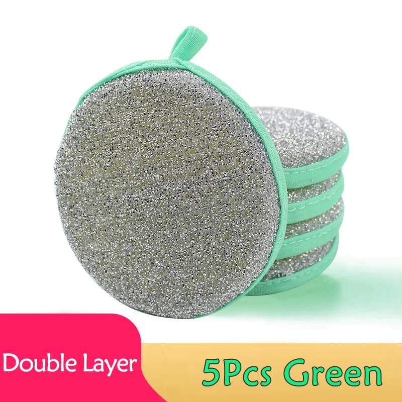 5/10Pcs Double Side Dishwashing Sponge Dish Washing Brush Pan Pot Dish Wash Sponges Household Cleaning Kitchen Tools