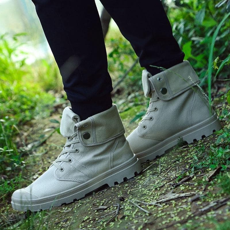 Spring New Men's Shoes High-top Casual Canvas Shoes Men's Outdoor Sports Shoes Trendy Shoes 41