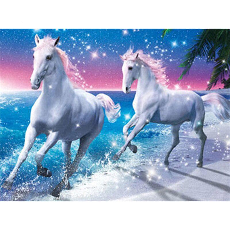 5d DIY Diamond Painting Horse Picture of Rhinestones Diamond Embroidery 20X30CM