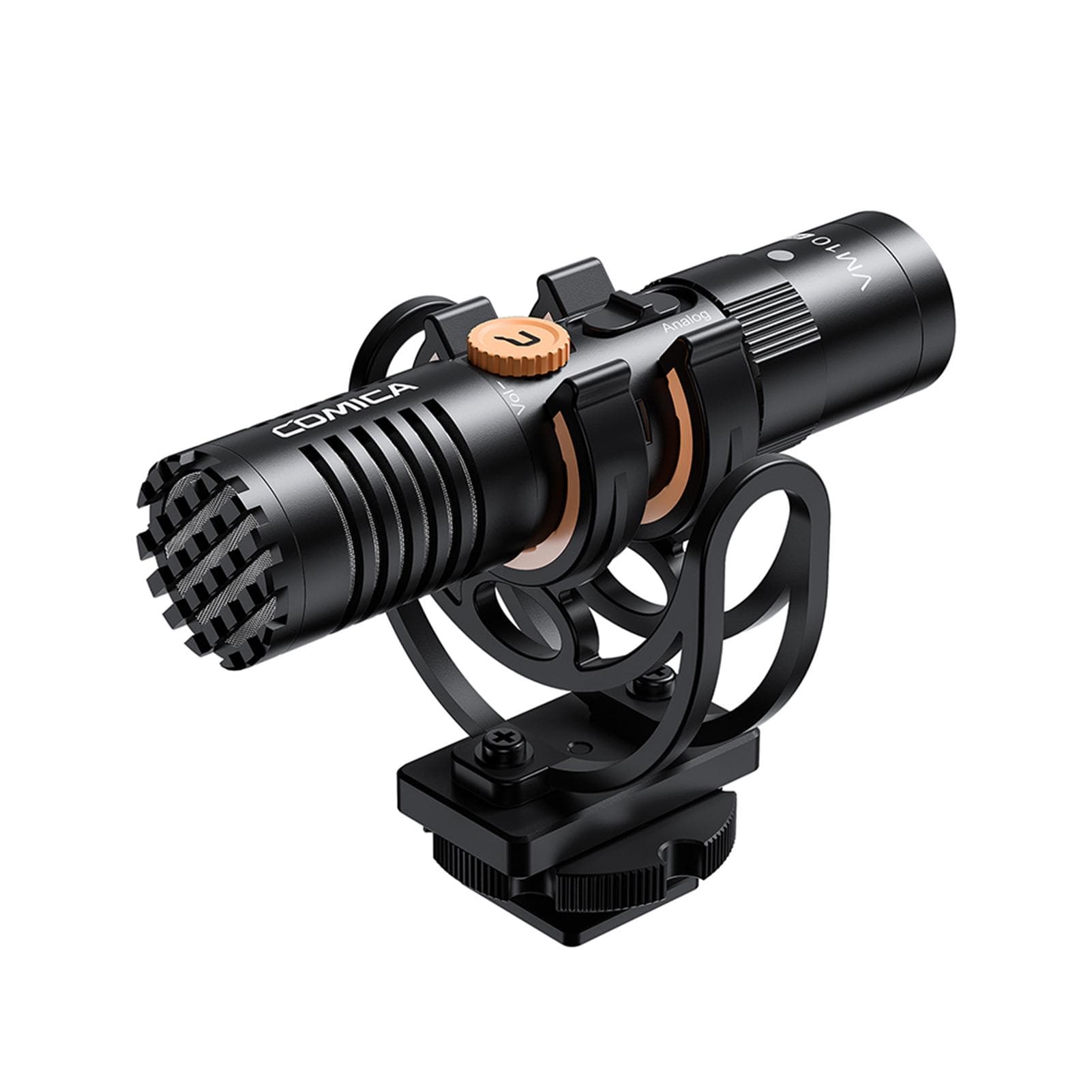 COMICA VM10 PRO Camera Microphone Cardioid Condenser Mic with 3.5mm Port Anti-Shock Mount & Wind black