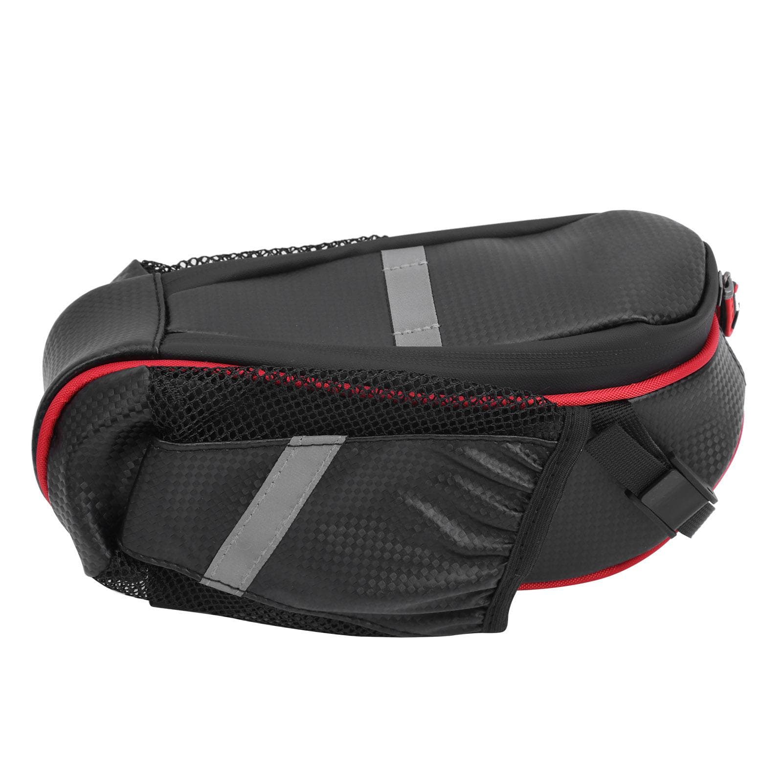 Bicycle Large Capacity Saddle Bag Double Water Bottle Pouch Bike Seatpost Rear Tail BagBlack Red