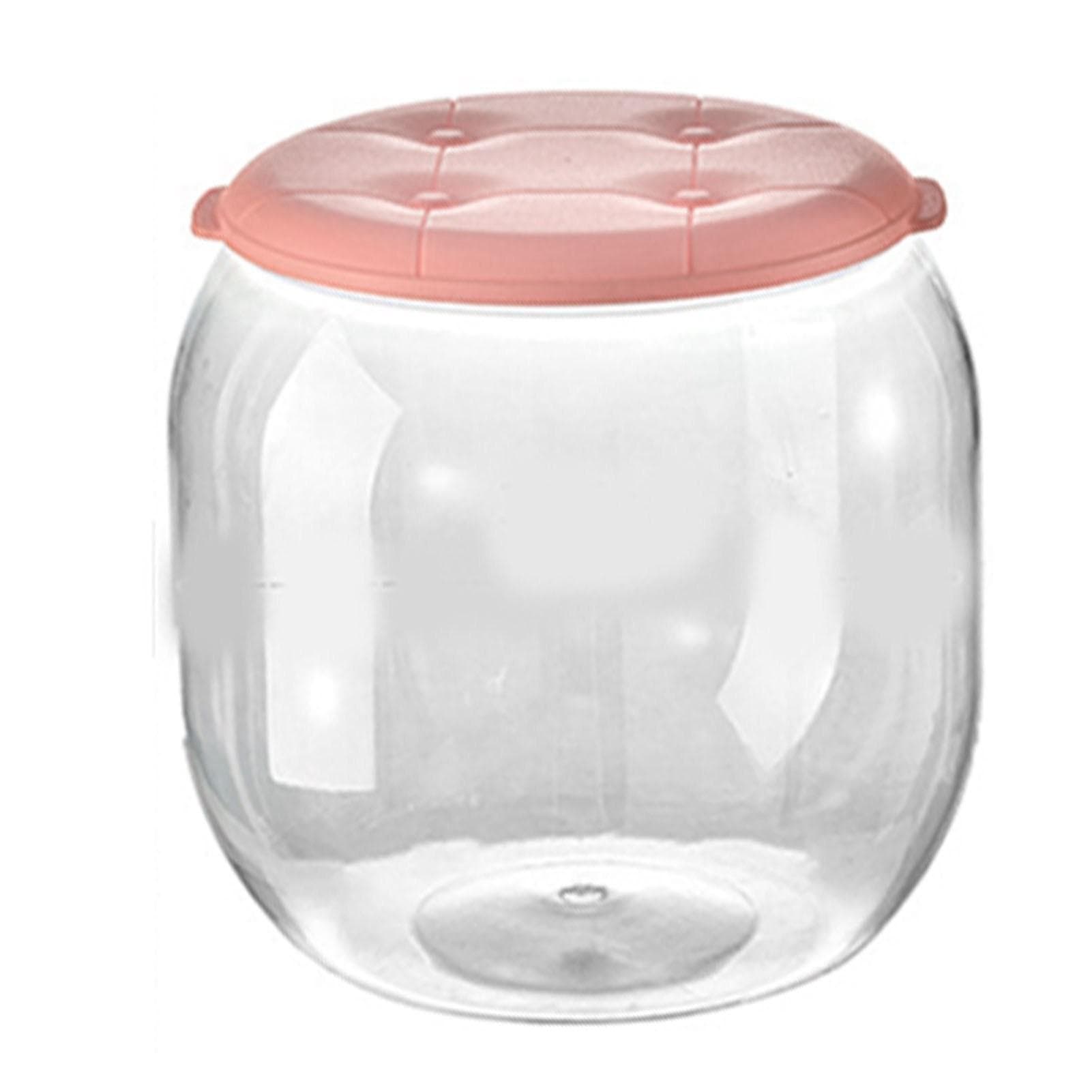 Toy Storage Stool Multipurpose Innovative Round Shape Transparent Storage Stool for Home Living Round Roseate