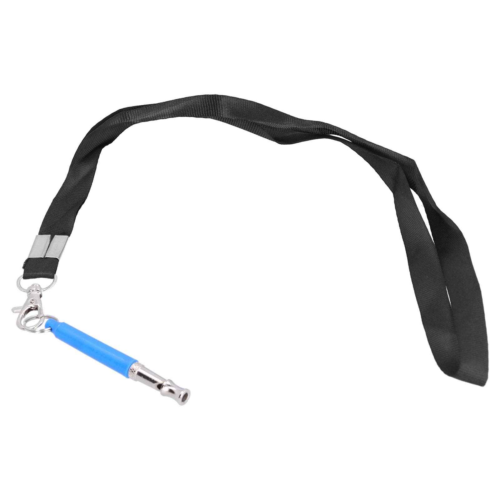 Dog Training Whistle Adjustable Ultrasonic Sound Barking Control Whistle with LanyardBlue with
