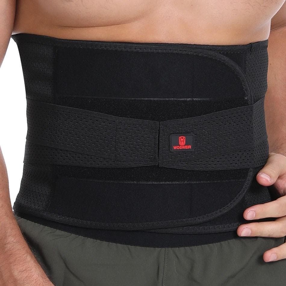 Orthopedic Corset Back Support Gym Fitness Weightlifting Belt Waist Belts Squats Dumbbell Lumbar Brace Protector XXL black