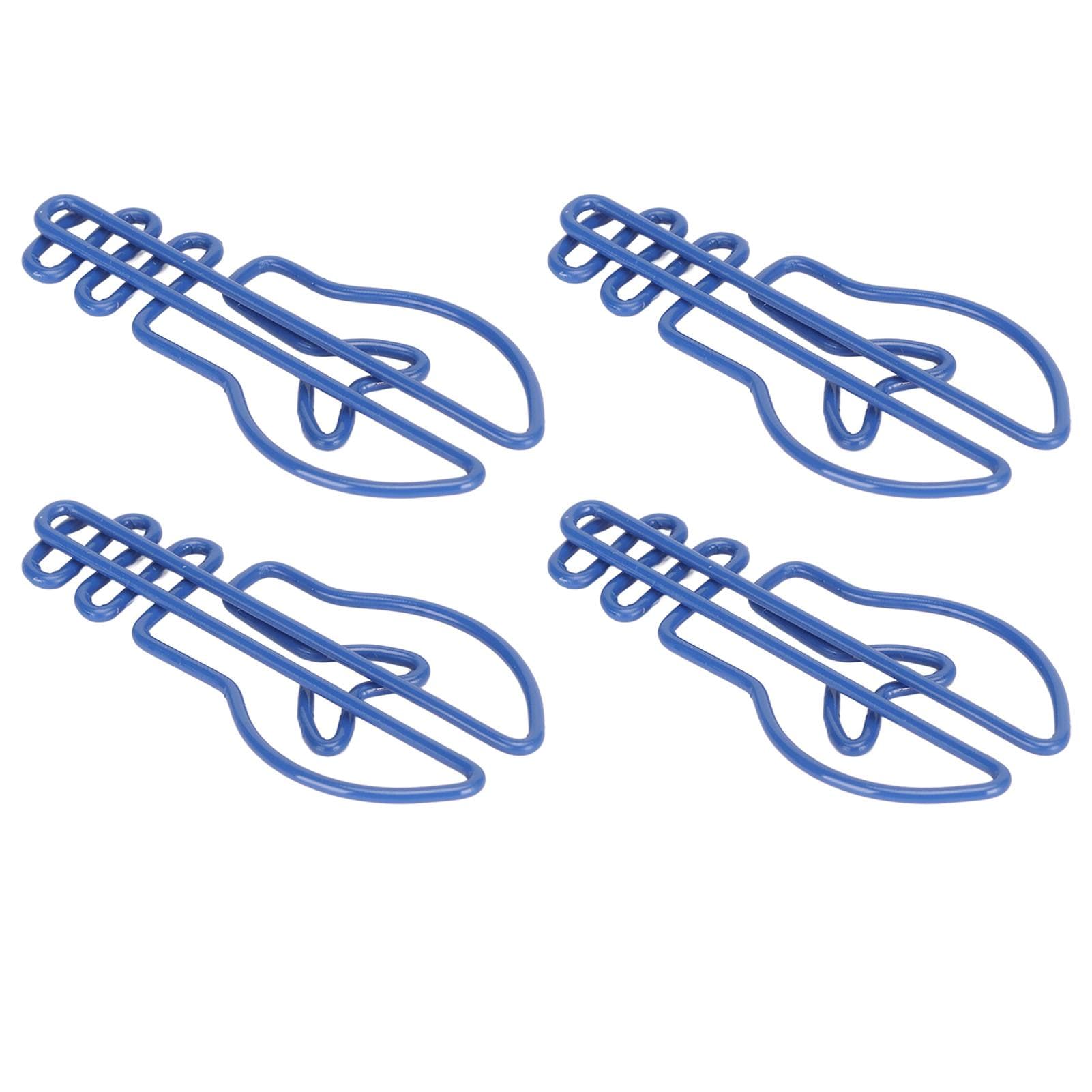100Pcs Paper Clips Small Cute Light Bulb Special Shaped Metal Office Supplies for Notes Blue blue