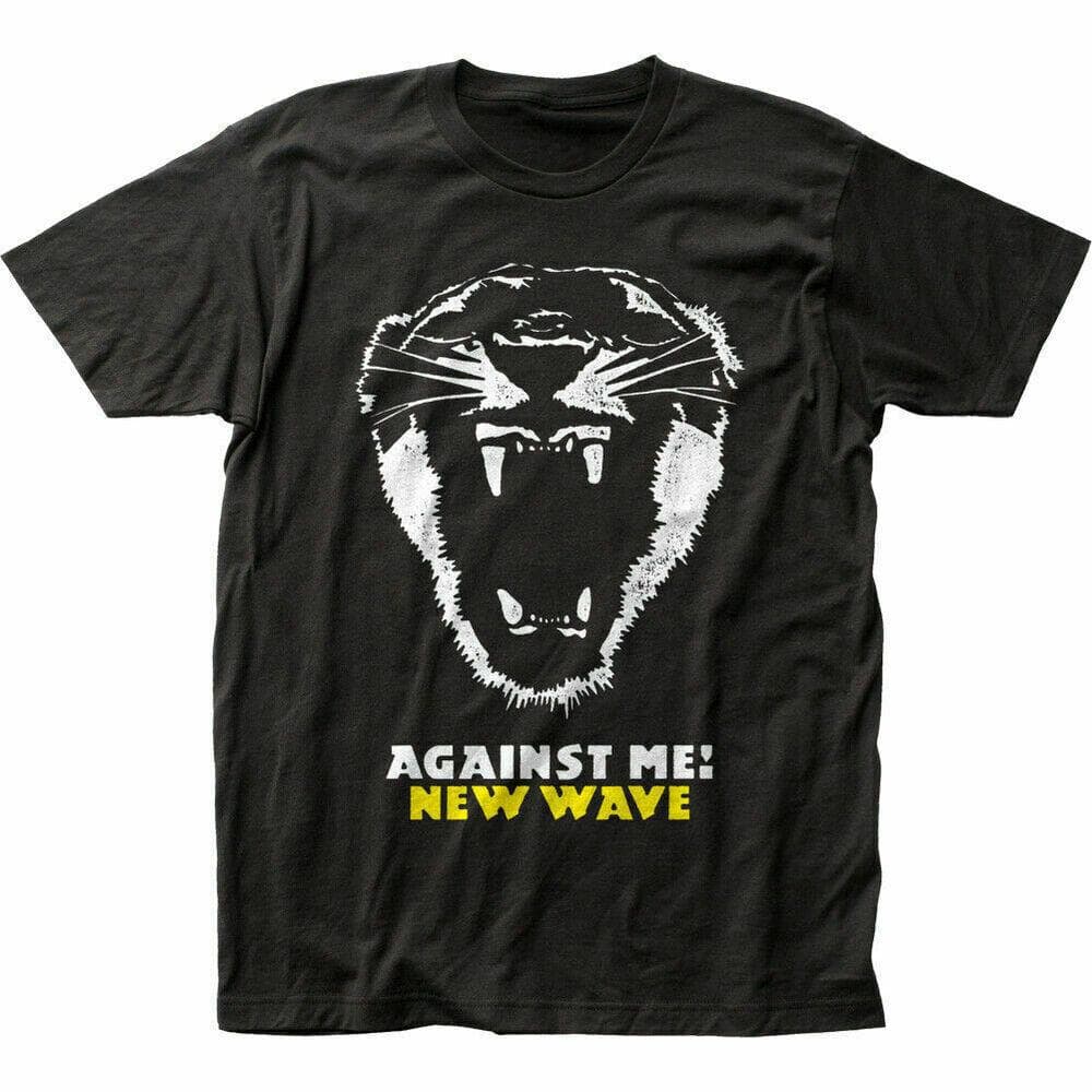 Against Me Wave Rock N Roll Band Tee A Rose Black Unisex T-Shirt S