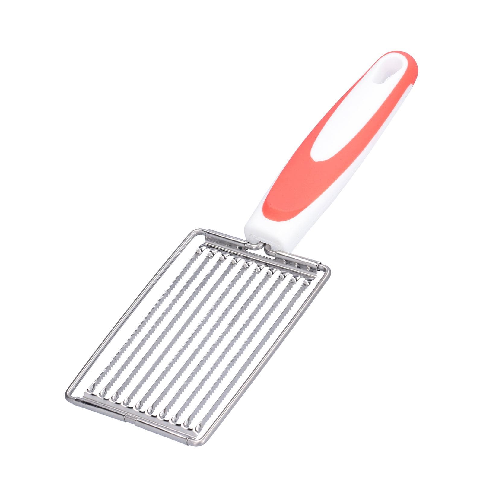 Luncheon Meat Cutter Stainless Steel Tomato Ham Fruit Slicing Knife with Non Slip Handle(Orange ) orange
