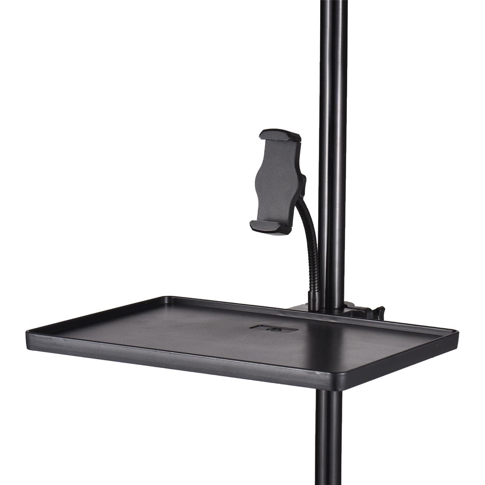 270 * 205mm Universal Microphone Stand Clamp-on Tray Sound Card Tray Mic Stand Tray Soundcard Phone black
