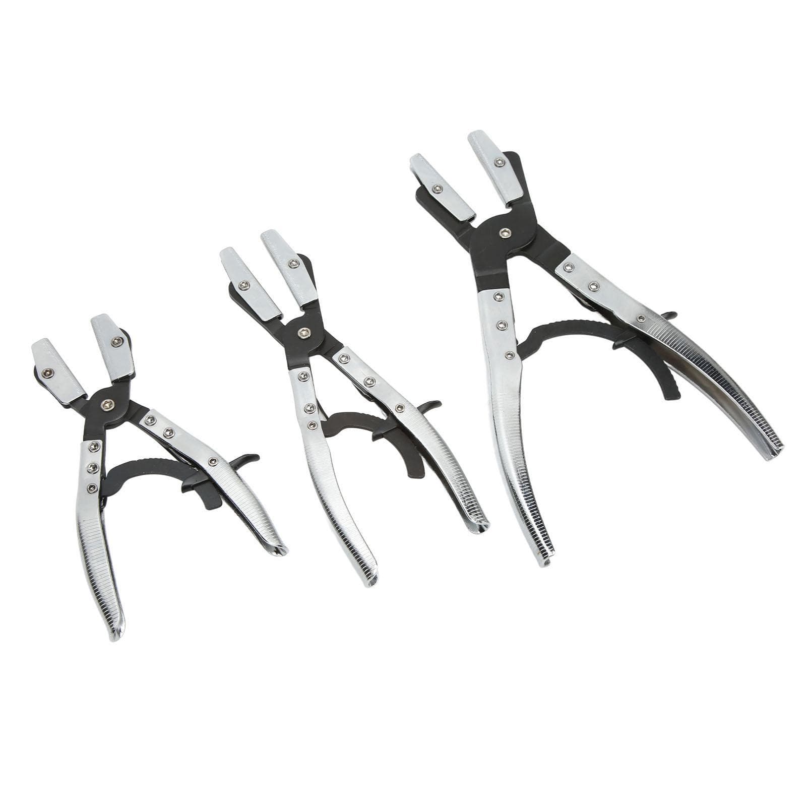 3PcsSet Hose Pinch Off Pliers Automatic Locking Length 8in 10in 12in Carbon Steel for Coolant
