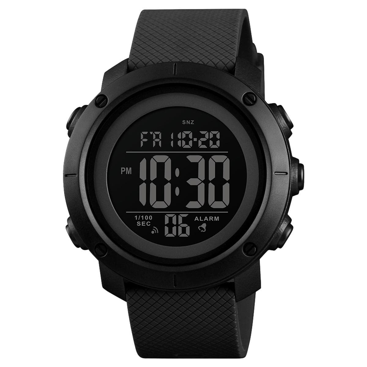 SKMEI 1426 Digital Movement Men Watch 12/24-Hours Alarm Sport Wristwatch black