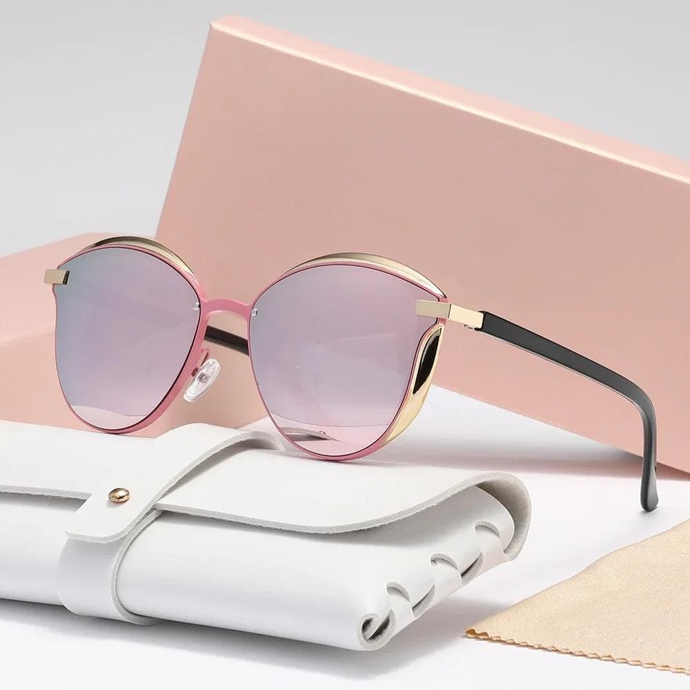 Luxury Stylish Sunglasses For Women UV400 Protection Fashion Cat Eye Eyewear Elegant Sun Glasses
