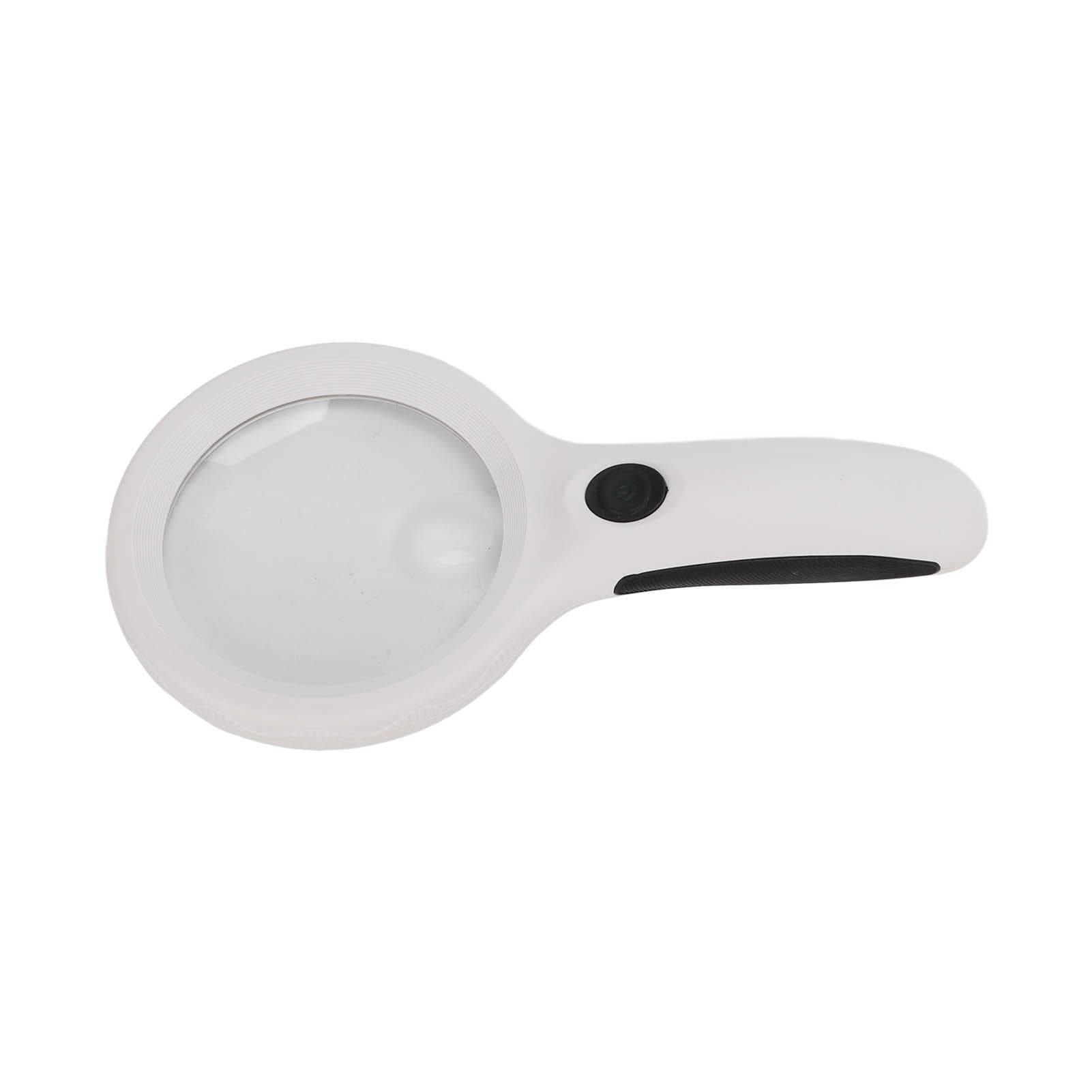 Lighted Magnifying Glass Handheld LED UV Light Ergonomic Handle Space Saving Portable Pocket