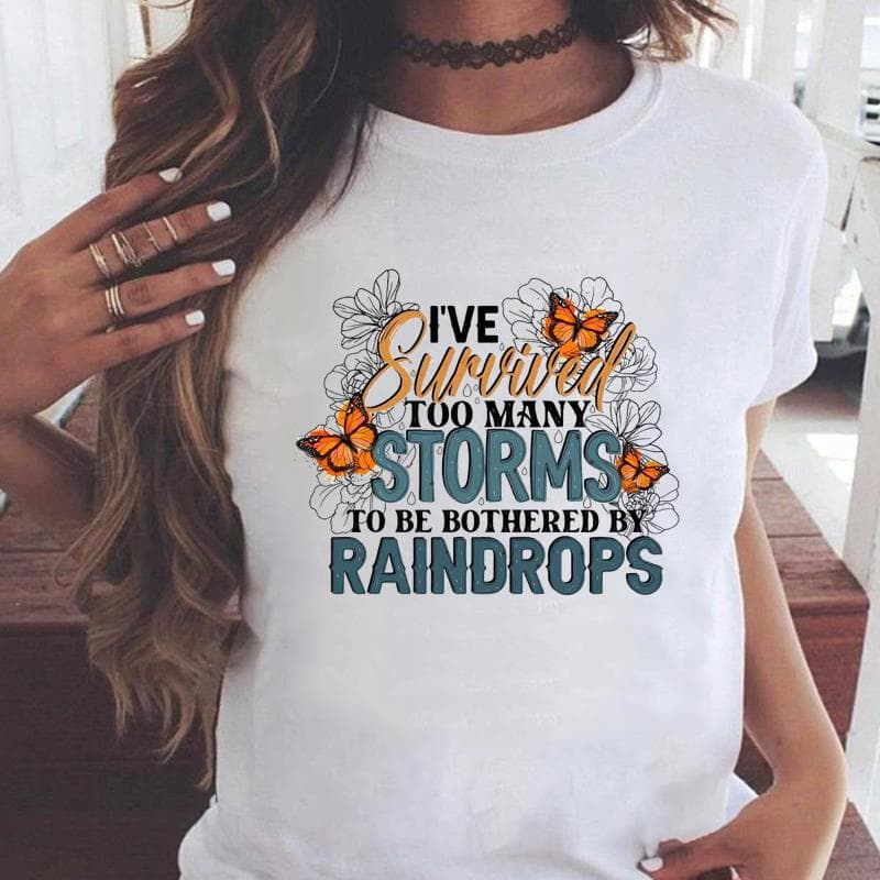 (Asian Size) Graphic Tee Casual T Clothing Print Female Casual Flower Letter Style Trend Women's Top Fashion Short Sleeve T-shirt 4XL