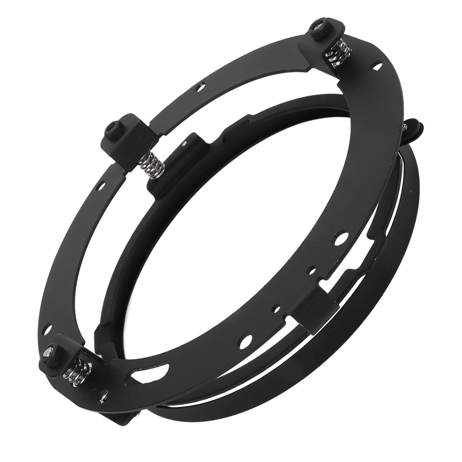 7 Inch Motorcycle Headlight Adapter Round Mounting Ring Bracket Head Lamp Adapter Silver black