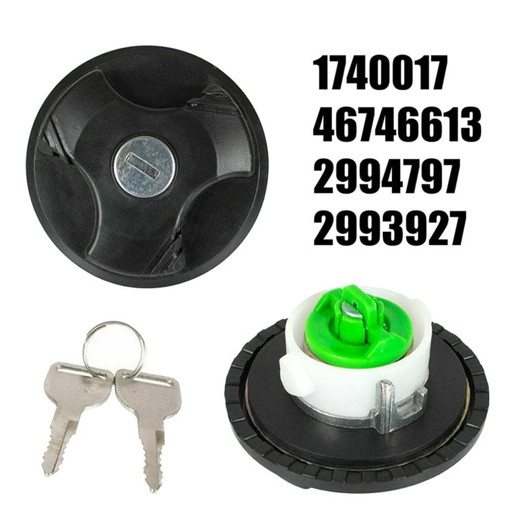 Car Fuel Petrol Diesel Filler Locking Tank Cap &Keys For Fiat 500/500C 2007-2016