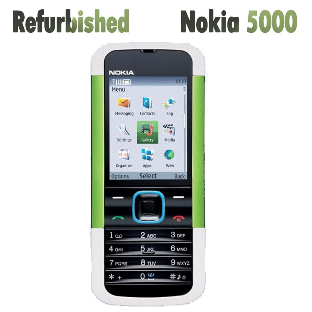 Refurbished Nokia Original Nokia 5000 Feature phone Mobile Phone With 1 SIM Simple set purple