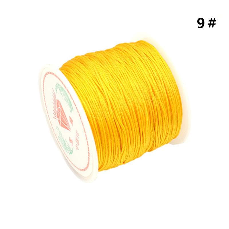 SHANGSHU 1 Roll 45mx0.88mm Nylon Cord Thread Chinese Knot Macrame Bracelet Braided Cord 09