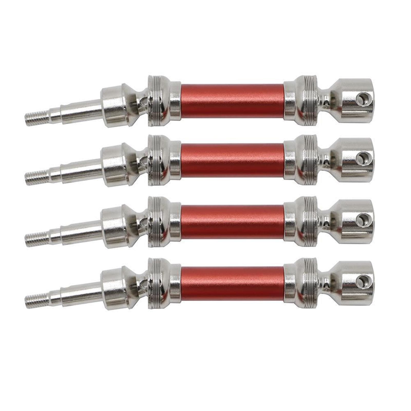 Metal Front And Rear Drive Shaft CVD Replacement for Arrma 1/8 Infraction MEGA 1/8 Vendetta 3S BLX red