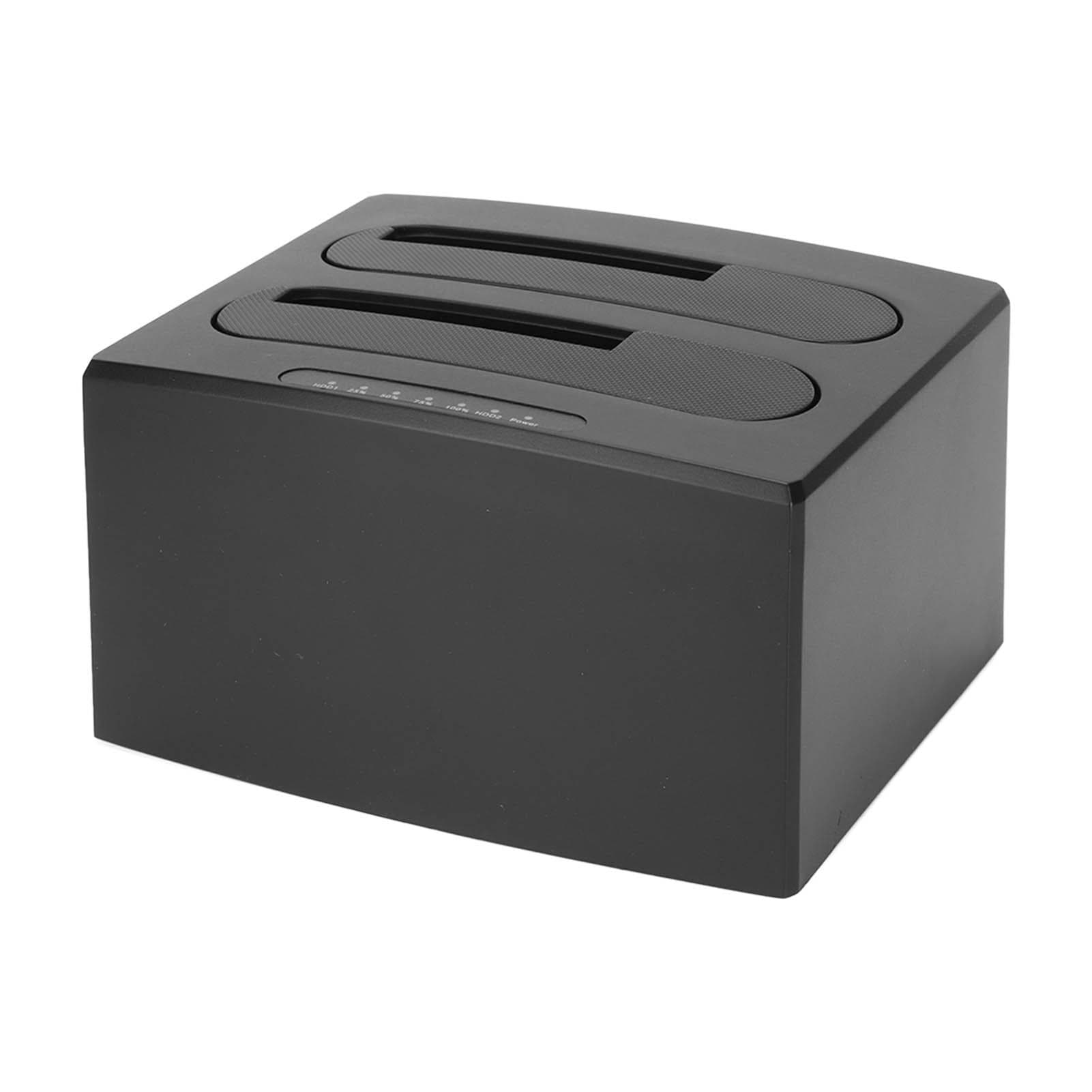 Hard Drive Reader USB 3.0 to SATA I II III Dual Bay External HDD Docking Station Offline Clone Copy EU Plug