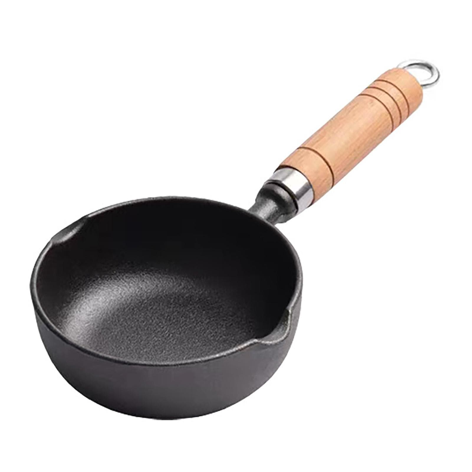 Hot Oil Pan Stick Proof Deepening Mini Oil Heating Pot with Dual Pour Spout for Frying Eggs