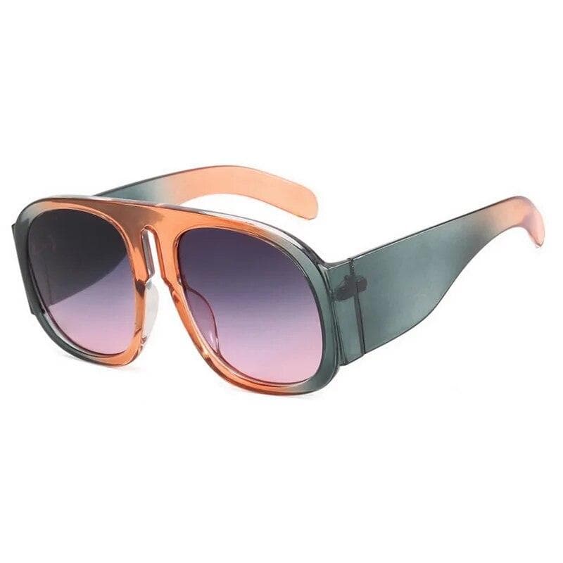 New Luxury Wave Mask Sunglasses Women Fashion One Piece Sun Glasses For Men Oversized Oval Trending Sunglasses