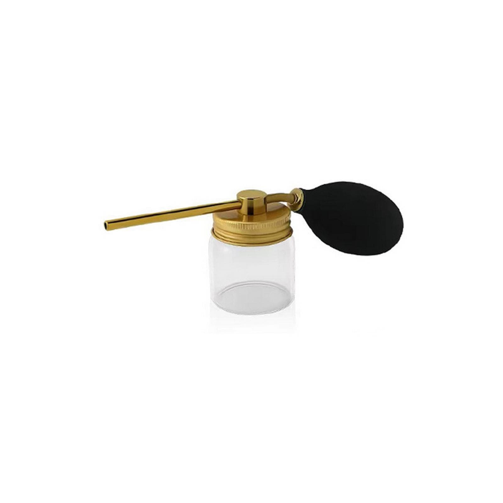 Refillable Spray Bottle Airbag Glass Bottle for Hair Building Powder Hairdressing Spraying Bottle gold