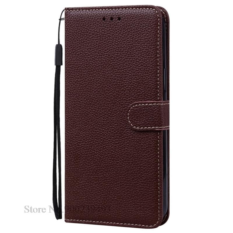 6/6T Case For Oneplus 6 Case Leather Flip Wallet Cover For Oneplus 6T Case Stand Book Cover For Oneplus 6 Case 6T Coque Fundas For Oneplus 6T coffee