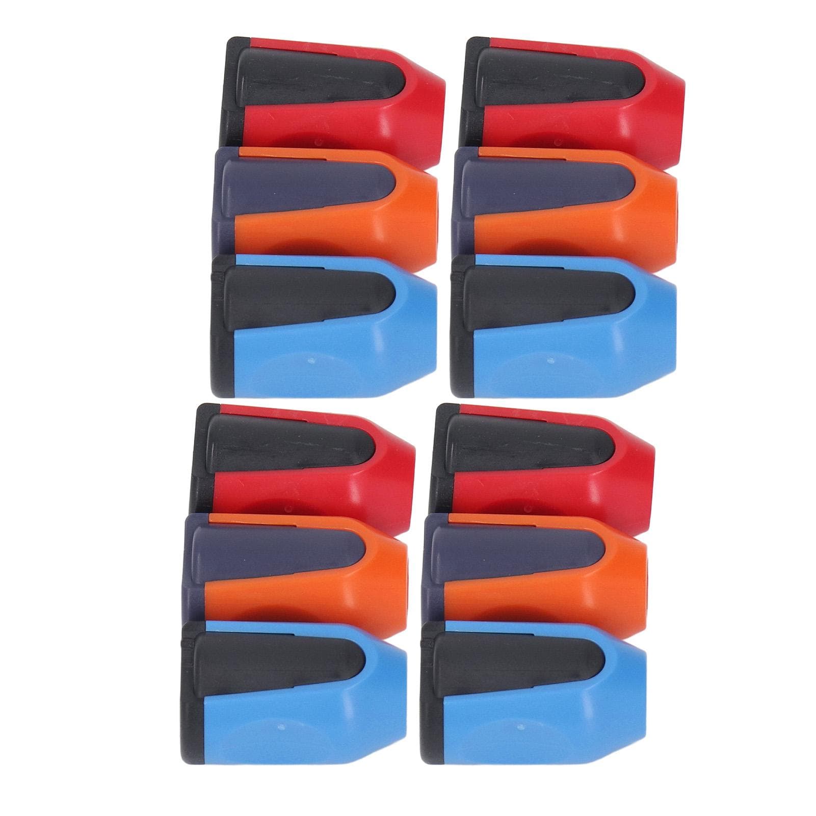 12PCS Magnetic Screw Rings ABS Plastic Magnet Suction Bit Holders for Hex Screwdriver Bits Red