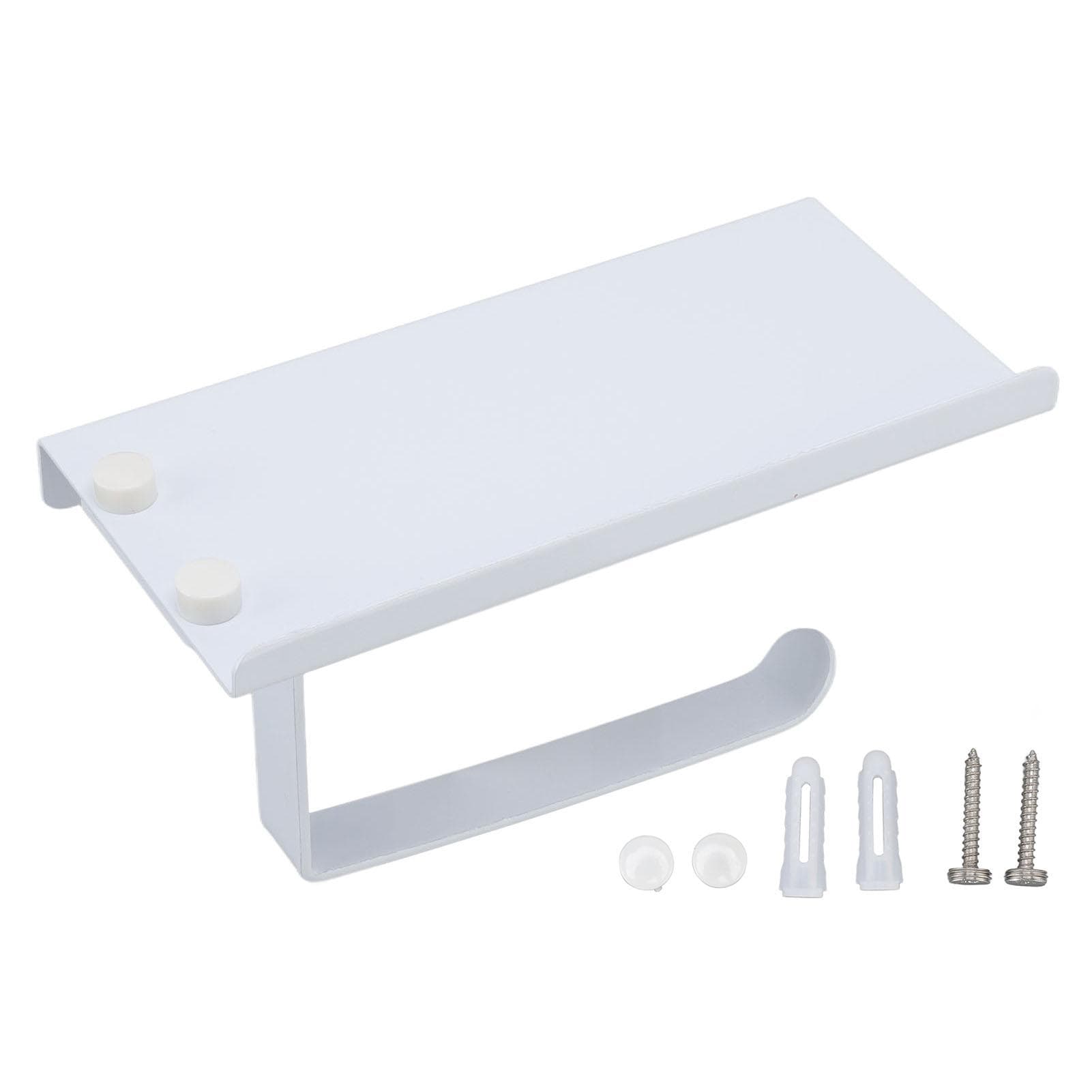 Toilet Paper Holder Phone Shelf Stainless Steel Anti Rust Prevent Slipping Towel Rack for Bathroom