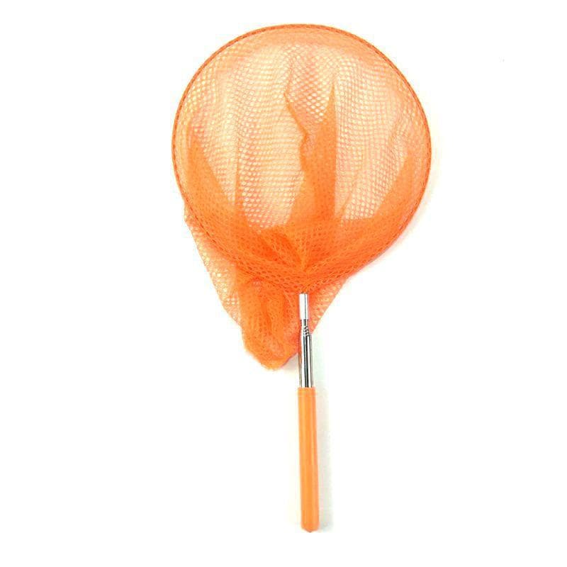Children Retractable Summer Catch Toy Fishing Net Insect Butterfly Catcher Net Outdoor Water Playing Tool orange